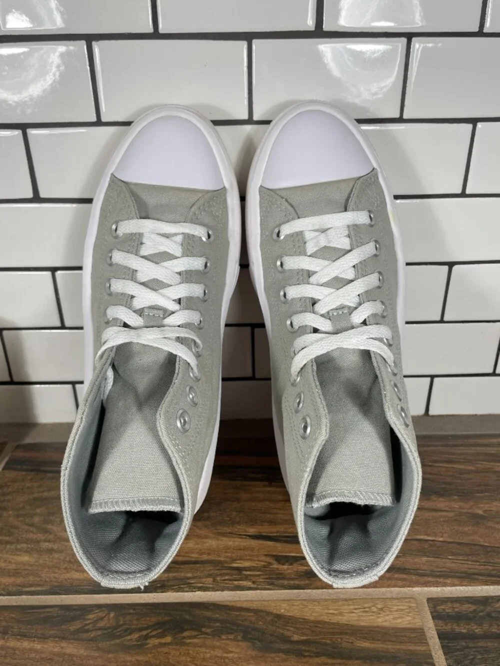 Converse Chuck Taylor All Star Move Womens 8 Shoes Slate Sage Platform Sneakers - Picture 7 of 13